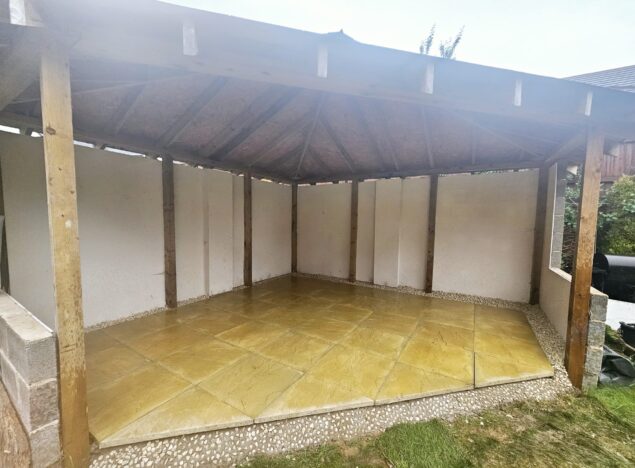 patio slabbing gazebo