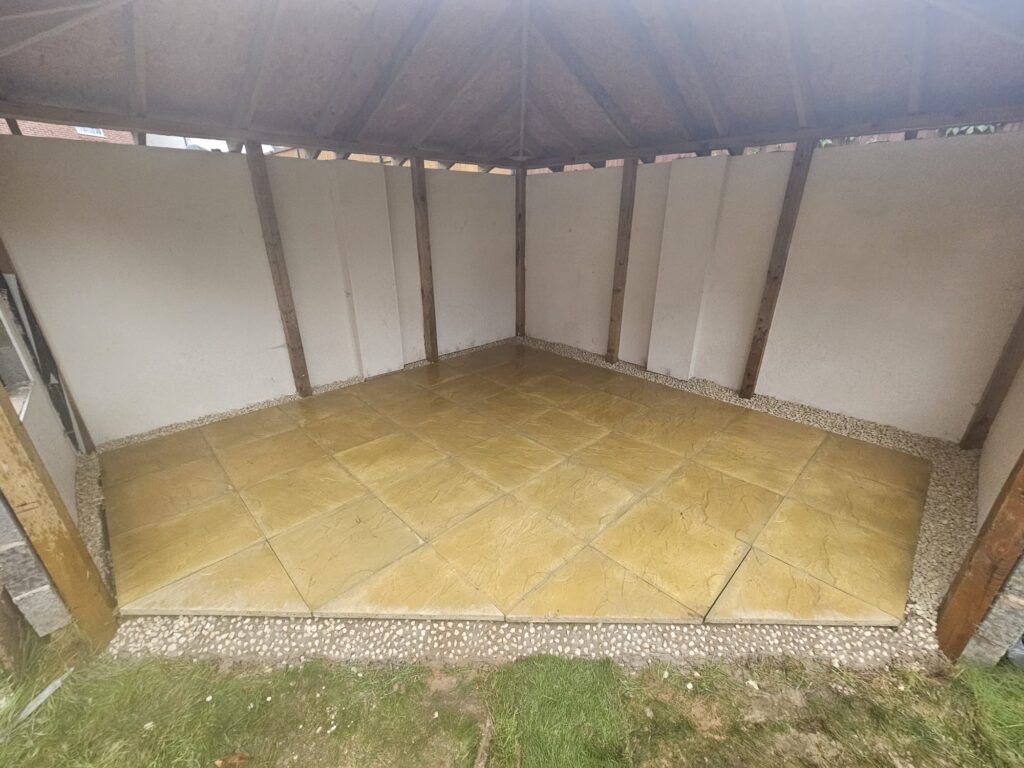 patio slabbing gazebo